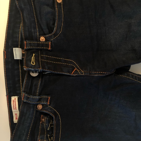 True Religion Billie Mid Rise Straight Leg Jeans - Picture 5 of 8